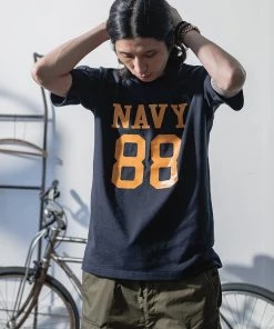 Bronson MFG. CO. US Naval Football T-Shirt - Navy NEW ARRIVALS 11 Bronson MFG. CO. US Naval Football T-Shirt - Navy NEW ARRIVALS