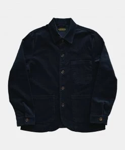 NVGS MFG. & Co. 1940s French Indigo Corduroy 3 Pocket Workwear Jacket