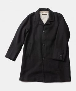 Remains Clothing Wool-Twill Tweed Coat