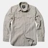 Annual Ring TOPS 1950s 8 Oz Striped Corduroy Western Shirt