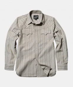 Annual Ring TOPS 1950s 8 Oz Striped Corduroy Western Shirt