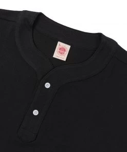Non Stock MFG. CO. 9.8 Oz Cotton Pique Baseball T-Shirt - Black TOPS