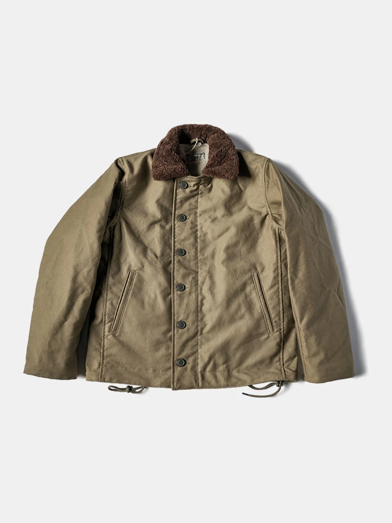 Bronson MFG. CO. TOPS WWII Early Model Submarine N-1 Woolen Deck Jacket 1 Bronson MFG. CO. TOPS WWII Early Model Submarine N-1 Woolen Deck Jacket