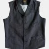 Annual Ring BEST SELLERS 1920s French Salt & Pepper Striped Chambray Vest