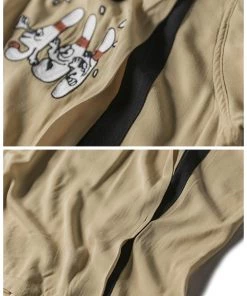 Non Stock MFG. CO. Loose Embroidery Bowling Shirt - Yellow