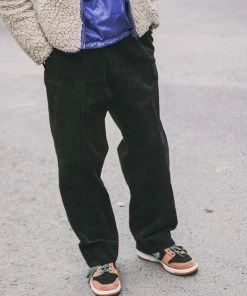 Non Stock MFG. CO. 12.5 Oz 8 Wale Corduroy Trousers - Black
