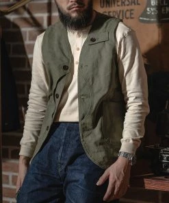 Bronson MFG. CO. BEST SELLERS Retro Long Sleeve Henley T-Shirt - Apricot