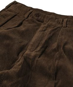 Non Stock MFG. CO. BOTTOMS 12.5 Oz 8 Wale Corduroy Trousers - Brown