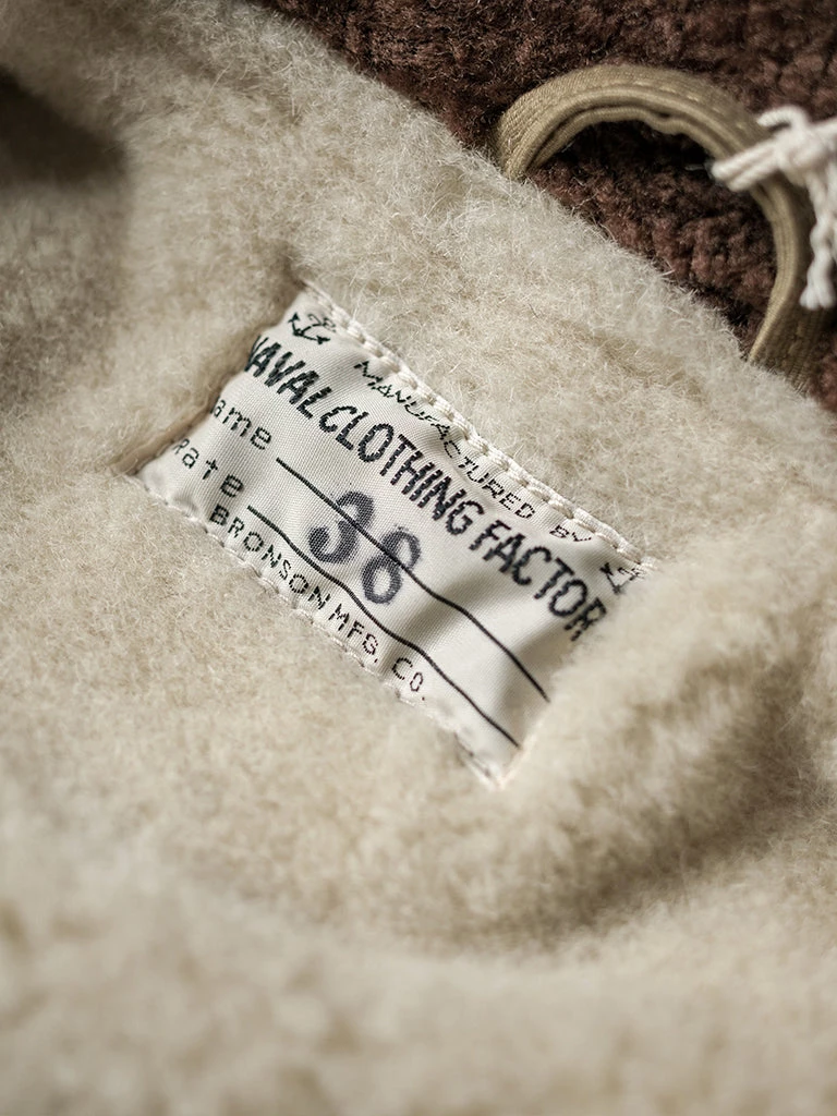 Bronson MFG. CO. TOPS WWII Early Model Submarine N-1 Woolen Deck Jacket 21 Bronson MFG. CO. TOPS WWII Early Model Submarine N-1 Woolen Deck Jacket