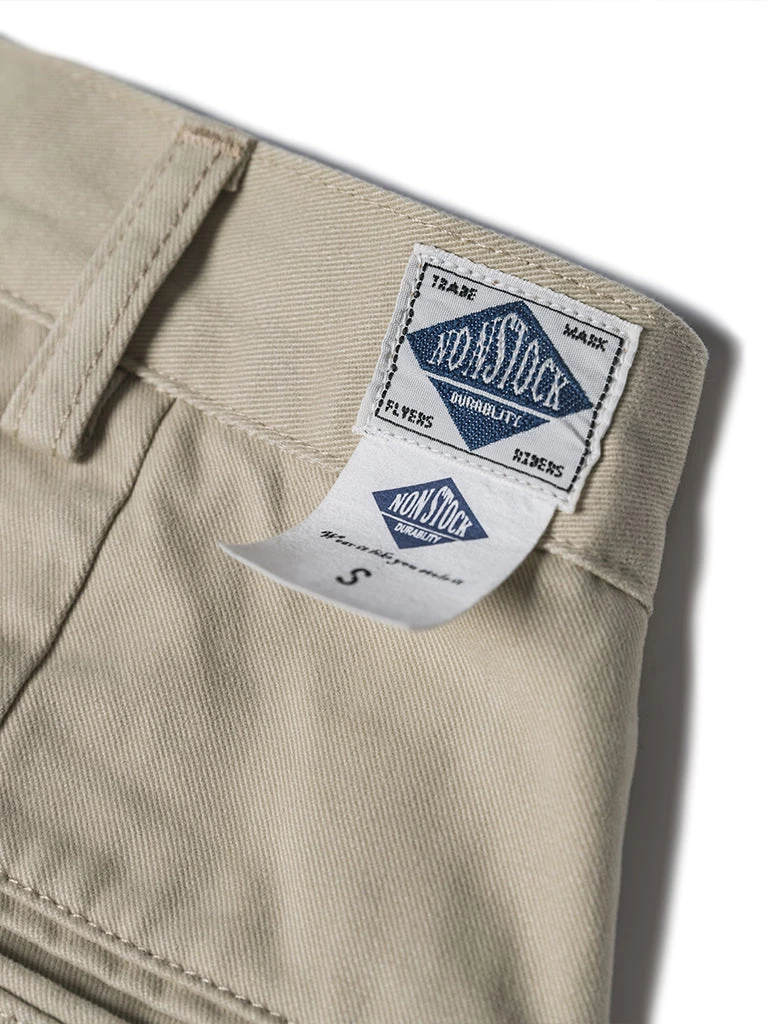 Non Stock MFG. CO. 1930s IVY Style Double Pleated Chino Trousers - Khaki May 2022 12 Non Stock MFG. CO. 1930s IVY Style Double Pleated Chino Trousers - Khaki May 2022