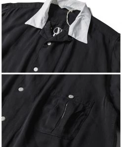Non Stock MFG. CO. Loose Embroidery Bowling Shirt - Black May 2022 12 Non Stock MFG. CO. Loose Embroidery Bowling Shirt - Black May 2022