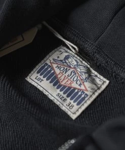 Non Stock MFG. CO. 17.5 Oz Terry Cloth Zip-Up Hoodie - Black