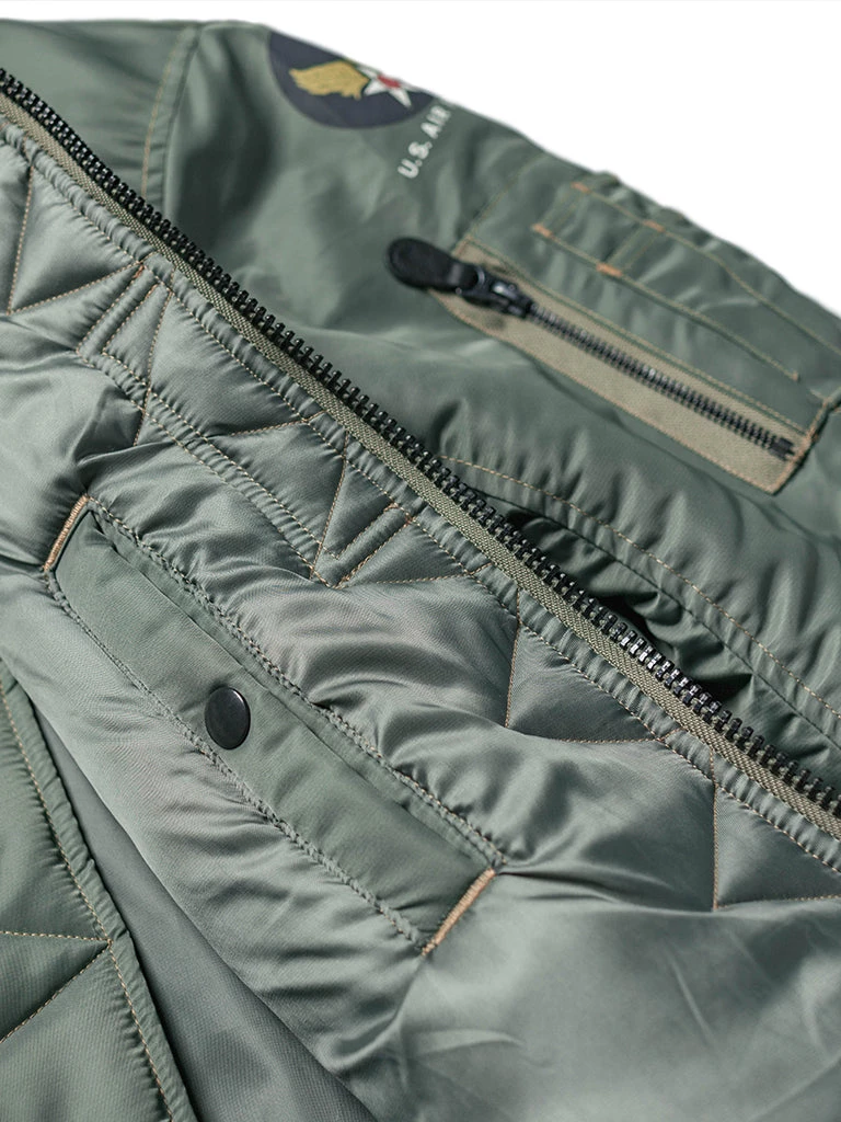 Bronson MFG. CO. 1950s USAF Type MA-1 Flight Jacket TOPS 20 Bronson MFG. CO. 1950s USAF Type MA-1 Flight Jacket TOPS