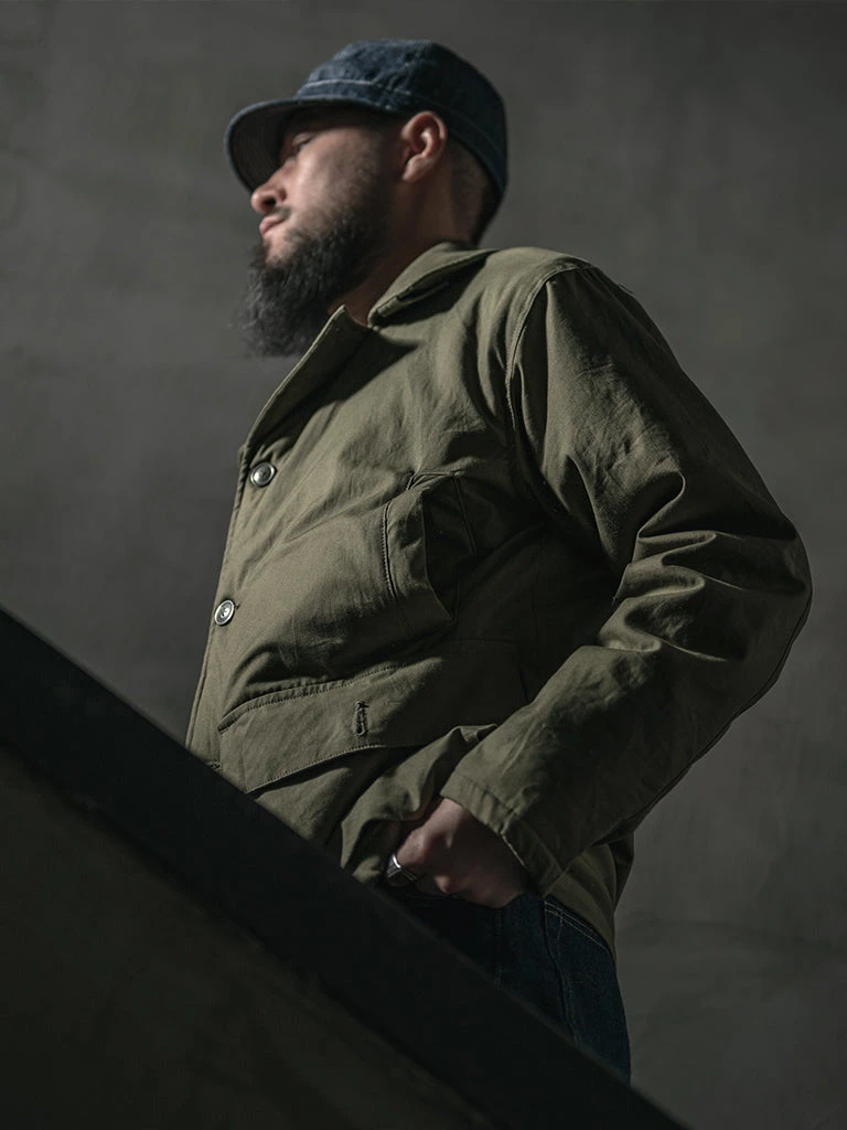 Bronson MFG. CO. US Navy AL-1 Flight Jacket - Olive 9 Bronson MFG. CO. US Navy AL-1 Flight Jacket - Olive