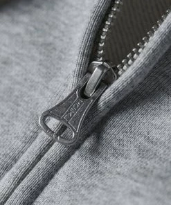 Non Stock MFG. CO. 17.5 Oz Terry Cloth Zip-Up Hoodie - Gray