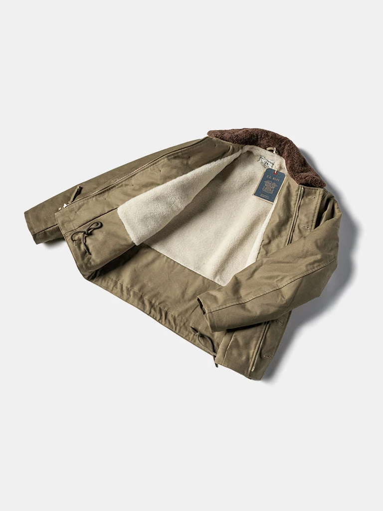 Bronson MFG. CO. TOPS WWII Early Model Submarine N-1 Woolen Deck Jacket 2 Bronson MFG. CO. TOPS WWII Early Model Submarine N-1 Woolen Deck Jacket