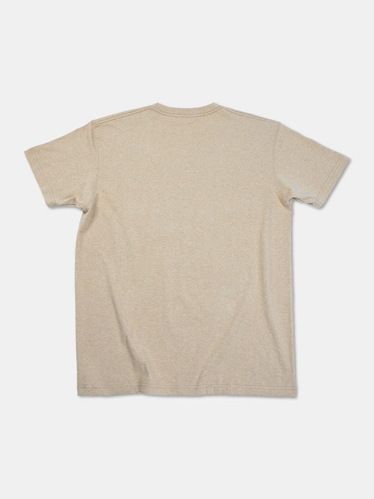 Non Stock MFG. CO. 9 Oz Cotton Tubular T-Shirt - Khaki 2 Non Stock MFG. CO. 9 Oz Cotton Tubular T-Shirt - Khaki