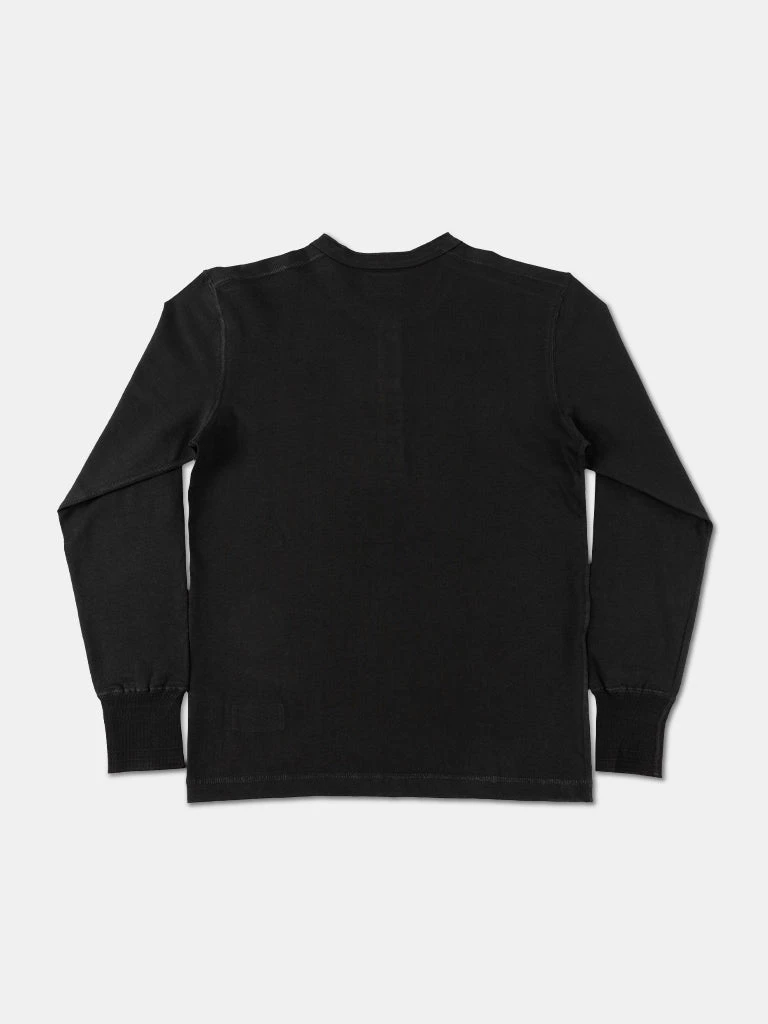 Bronson MFG. CO. Retro Long Sleeve Henley T-Shirt - Black 2 Bronson MFG. CO. Retro Long Sleeve Henley T-Shirt - Black
