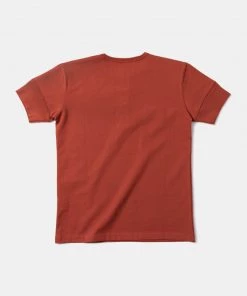 Bronson MFG. CO. Vintage Short Sleeve Henley T-Shirt - Red Back In Stock
