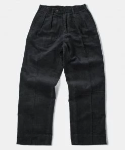 Non Stock MFG. CO. 12.5 Oz 8 Wale Corduroy Trousers - Black