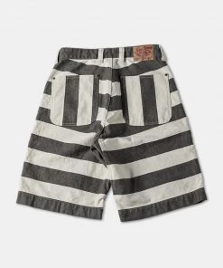 Non Stock MFG. CO. 11.5 Oz Heavyweight Wide Striped Prisoner Shorts