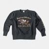 Non Stock MFG. CO. TOPS Flying Tigers Military Print Sweatshirt - Black