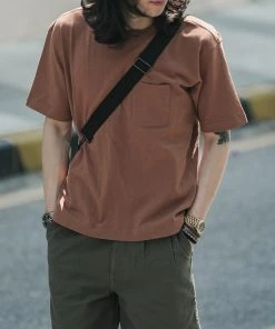 Non Stock MFG. CO. TOPS 9.8 Oz Cotton Classic Pocket T-Shirt - Light Brown