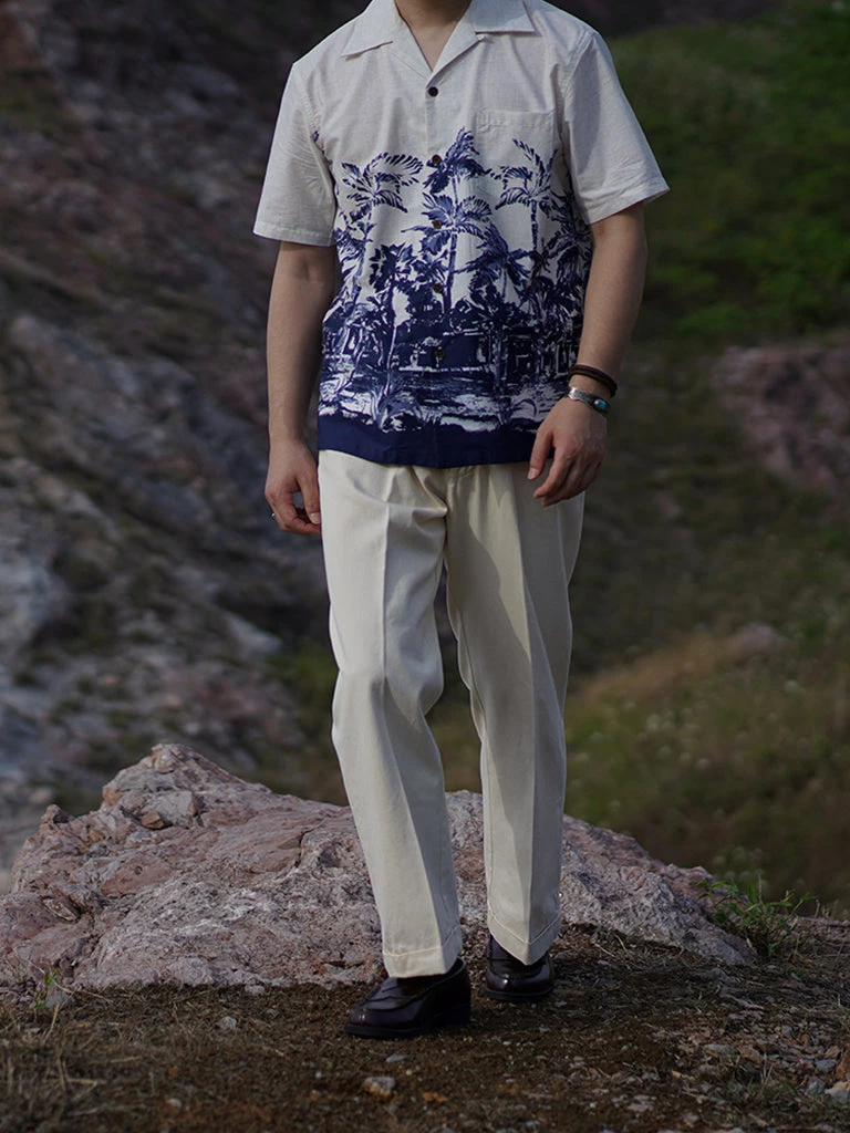 Annual Ring Coconut Palm Printed Aloha Shirt NEW ARRIVALS 2 Annual Ring Coconut Palm Printed Aloha Shirt NEW ARRIVALS