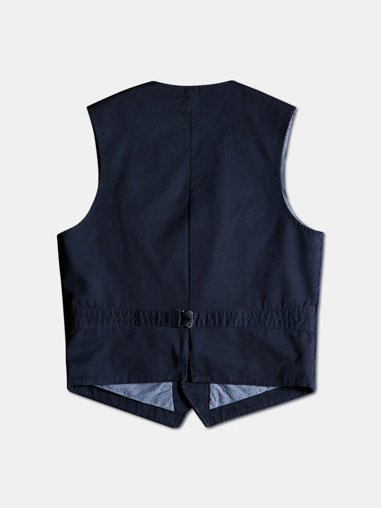Annual Ring 1920s Indigo Corduroy Work Vest 2 Annual Ring 1920s Indigo Corduroy Work Vest