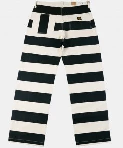 Bob Dong Heavyweight Wide Stripe Asymmetrical Pocket Pants NEW ARRIVALS