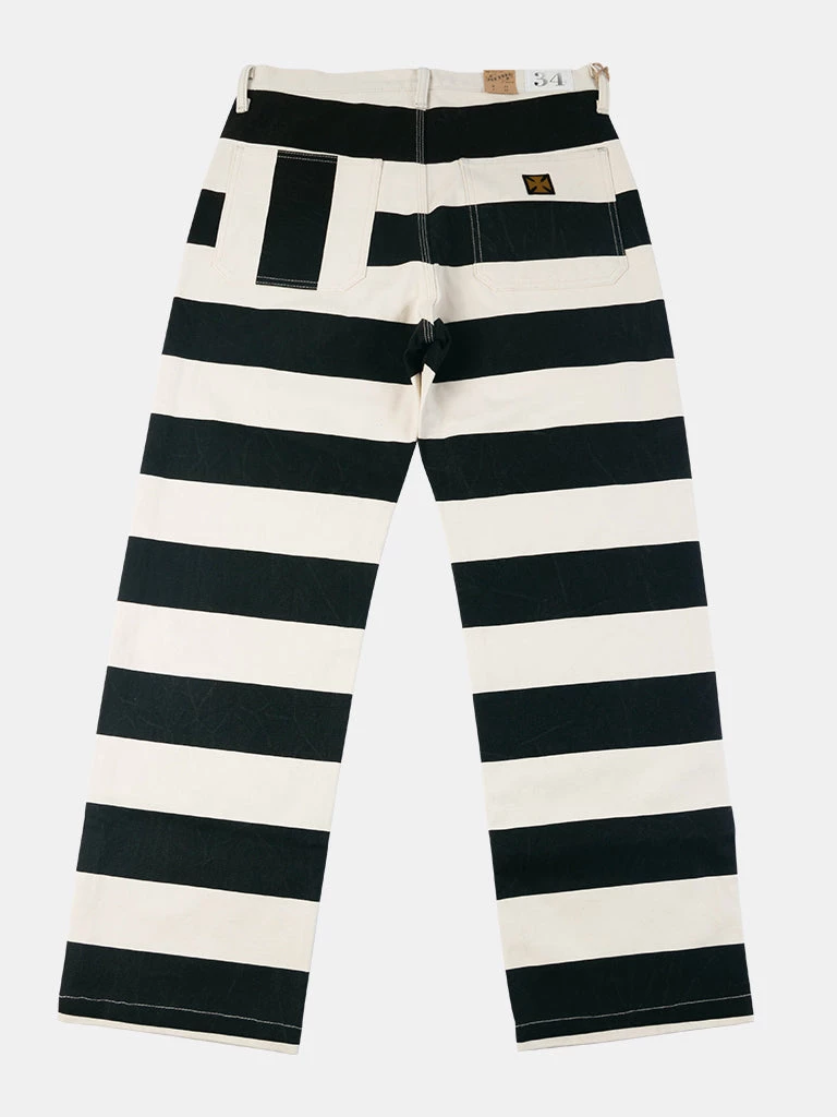 Bob Dong Heavyweight Wide Stripe Asymmetrical Pocket Pants NEW ARRIVALS 2 Bob Dong Heavyweight Wide Stripe Asymmetrical Pocket Pants NEW ARRIVALS