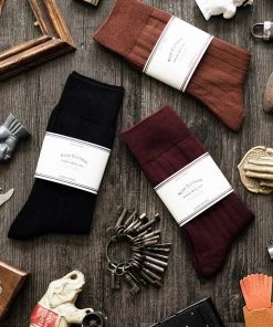 NVGS MFG. & Co. BEST SELLERS Classic Plain Color All Seasons Socks