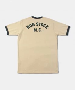 Non Stock MFG. CO. NEW ARRIVALS Retro Rider Motorcycle T-Shirt - Cream