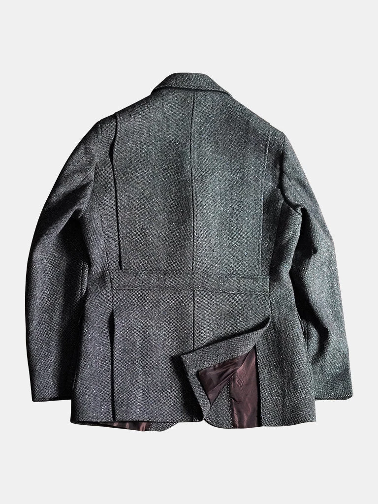 Annual Ring Coloured Speckle Tweed Safari Jacket TOPS 2 Annual Ring Coloured Speckle Tweed Safari Jacket TOPS