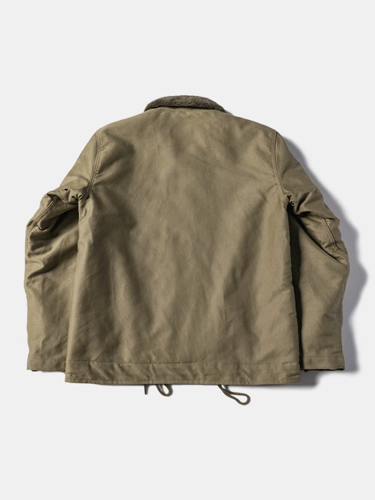 Bronson MFG. CO. TOPS 1940s USN Type N-1 Deck Jacket - Khaki Stencil 2 Bronson MFG. CO. TOPS 1940s USN Type N-1 Deck Jacket - Khaki Stencil