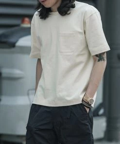 Non Stock MFG. CO. 9.8 Oz Cotton Classic Pocket T-Shirt - Apricot TOPS