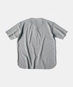 Non Stock MFG. CO. TOPS 9.8 Oz Cotton Pique Baseball T-Shirt - Gray