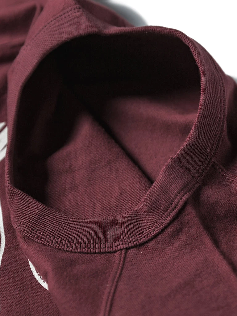 Non Stock MFG. CO. June 2022 Vintage Watterson Basketball Print Raglan Sleeve T-Shirt - Wine Red 7 Non Stock MFG. CO. June 2022 Vintage Watterson Basketball Print Raglan Sleeve T-Shirt - Wine Red