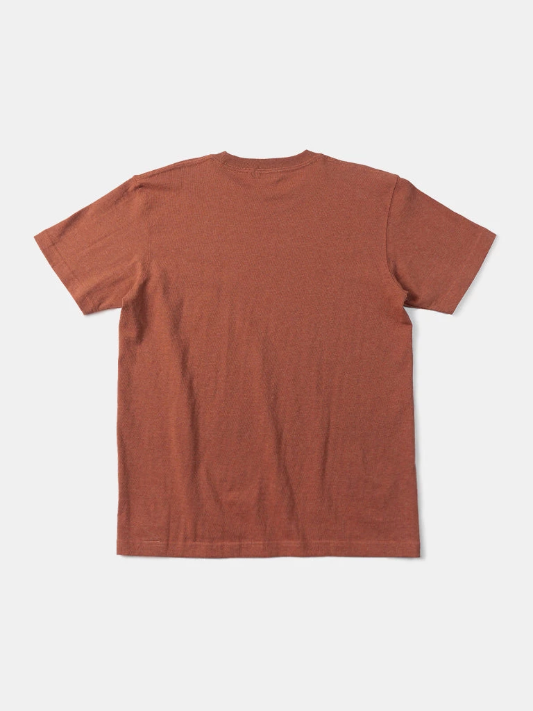 Non Stock MFG. CO. 9 Oz Cotton Tubular T-Shirt - Orange Red 2 Non Stock MFG. CO. 9 Oz Cotton Tubular T-Shirt - Orange Red