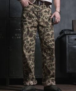 Bronson MFG. CO. BOTTOMS USMC P-42 HBT Reversible Duck Hunter Camouflage Pants