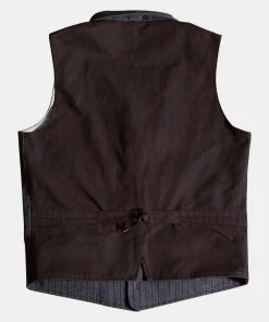 Annual Ring BEST SELLERS 1920s French Salt & Pepper Striped Chambray Vest