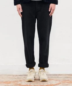 NVGS MFG. & Co. 1940s US Army Herringbone Twill Officer Chino Trousers - Black