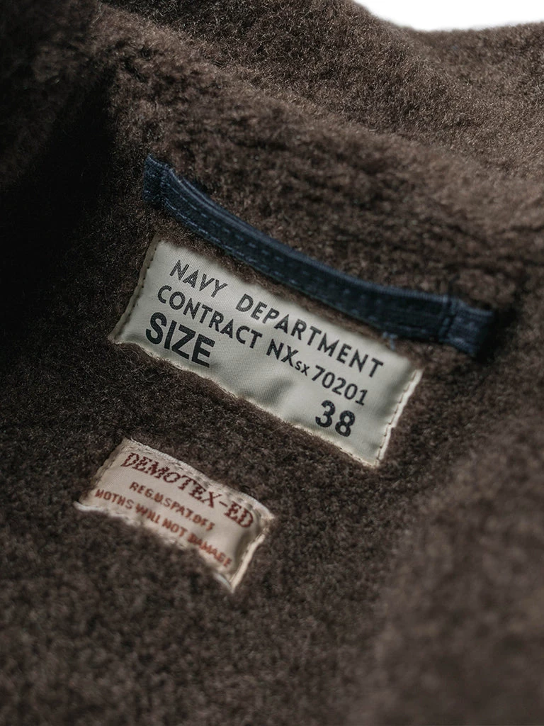 Bronson MFG. CO. TOPS 1943 US Navy 1st N-1 Woolen Deck Jacket - Navy Stencil 19 Bronson MFG. CO. TOPS 1943 US Navy 1st N-1 Woolen Deck Jacket - Navy Stencil