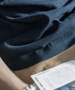 Bronson MFG. CO. TOPS 1930s Slanted Pocket Tubular T-Shirt - Navy