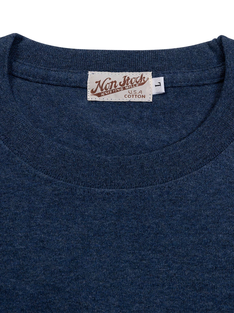 Non Stock MFG. CO. 9 Oz Cotton Tubular T-Shirt - Denim Blue TOPS 7 Non Stock MFG. CO. 9 Oz Cotton Tubular T-Shirt - Denim Blue TOPS