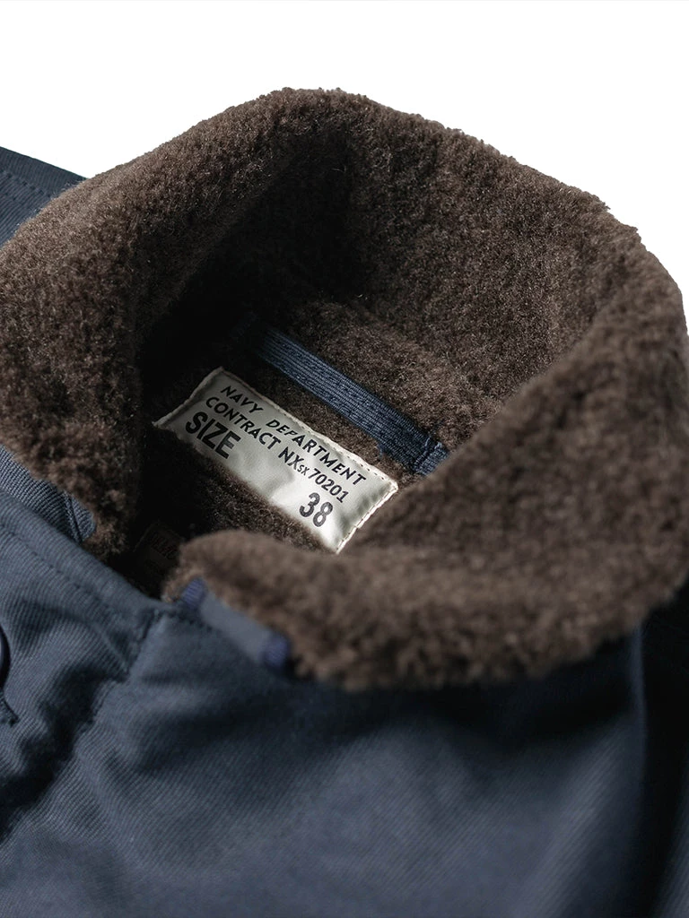 Bronson MFG. CO. TOPS 1943 US Navy 1st N-1 Woolen Deck Jacket - Navy Stencil 10 Bronson MFG. CO. TOPS 1943 US Navy 1st N-1 Woolen Deck Jacket - Navy Stencil