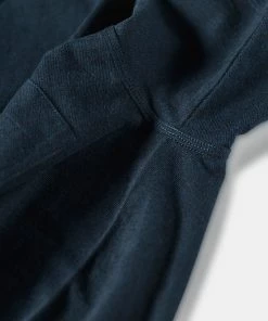 Bronson MFG. CO. TOPS 1930s Slanted Pocket Tubular T-Shirt - Navy