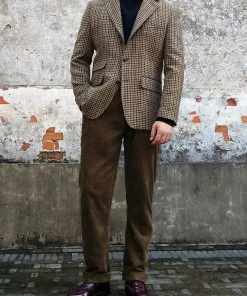 Annual Ring 1950s Three-Button Houndstooth Tweed Tailored Jacket TOPS