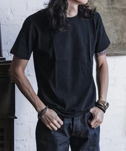 Non Stock MFG. CO. TOPS 9 Oz Cotton Tubular T-Shirt - Black 17 Non Stock MFG. CO. TOPS 9 Oz Cotton Tubular T-Shirt - Black