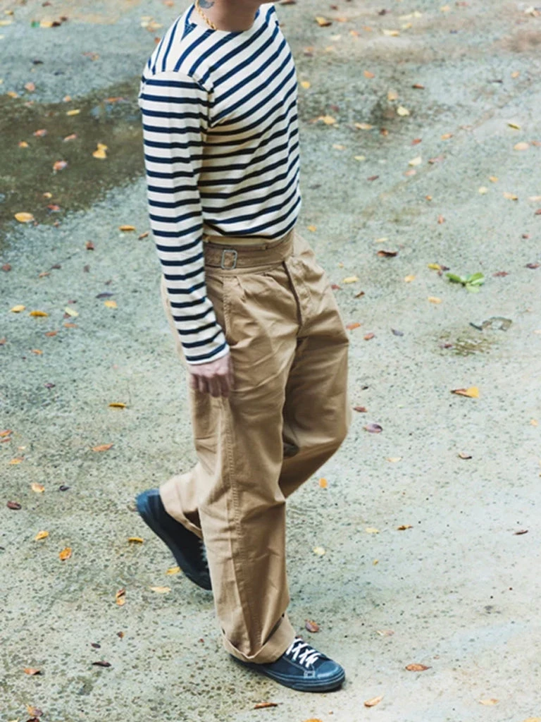 Bronson MFG. CO. French Breton Sailor Stripe Boat Neck Long Sleeve T-Shirt Back In Stock 6 Bronson MFG. CO. French Breton Sailor Stripe Boat Neck Long Sleeve T-Shirt Back In Stock